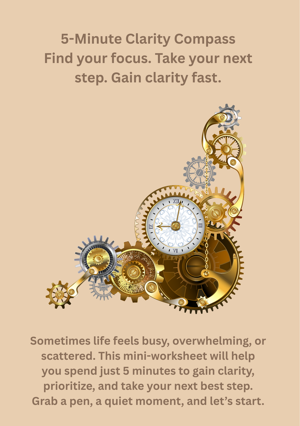 5-Minute Clarity Compass Journal