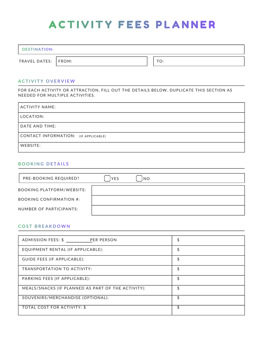 DreamTrips Together Family Vacation Planner