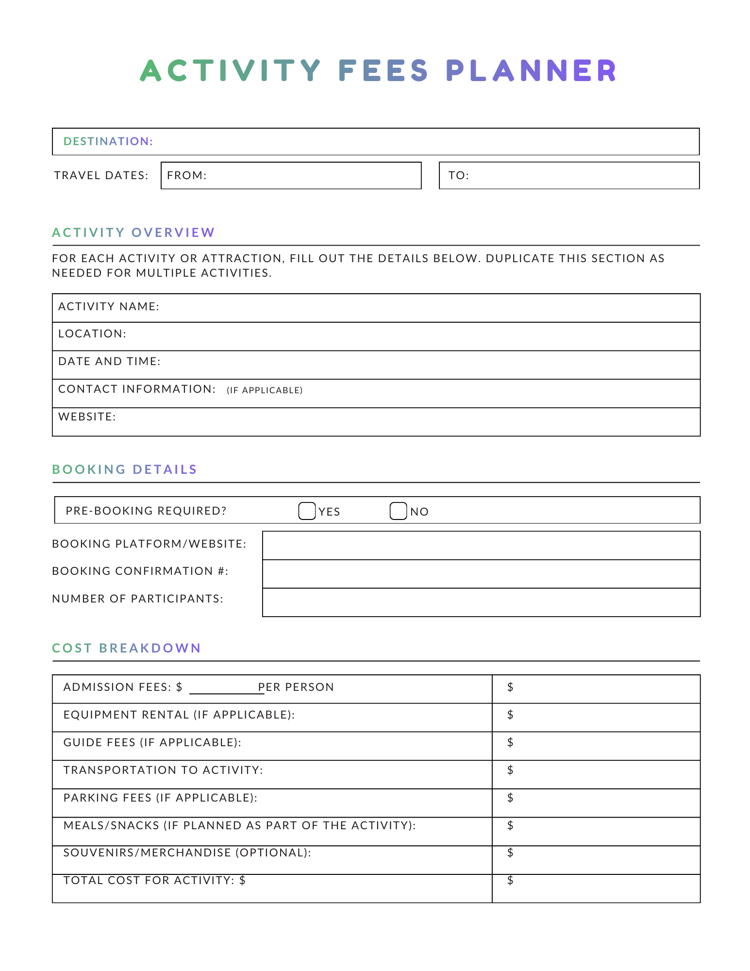 DreamTrips Together Family Vacation Planner