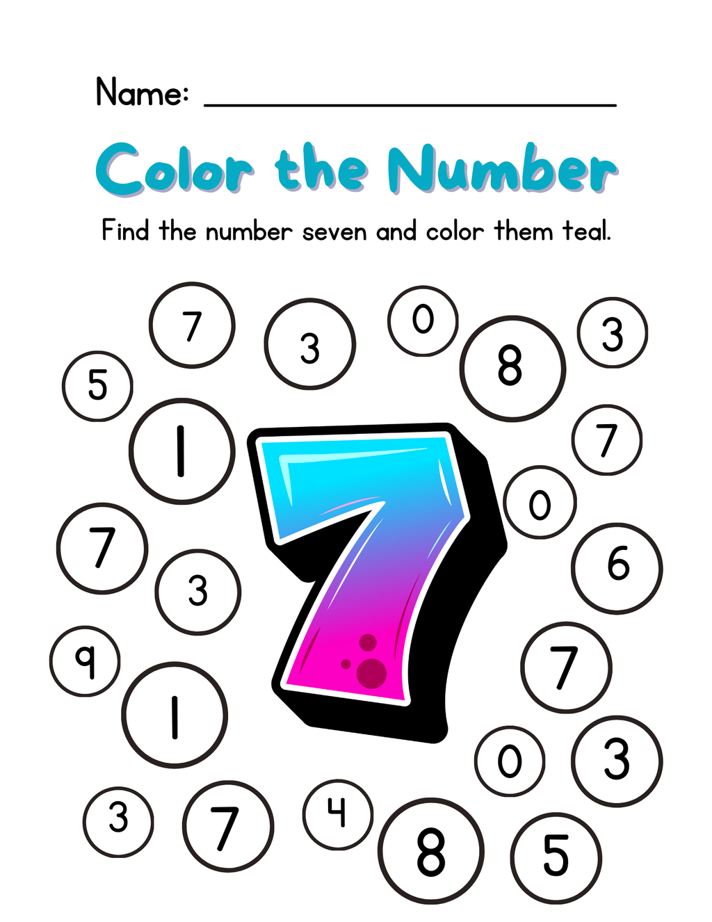 Learning Your Numbers Activity Book
