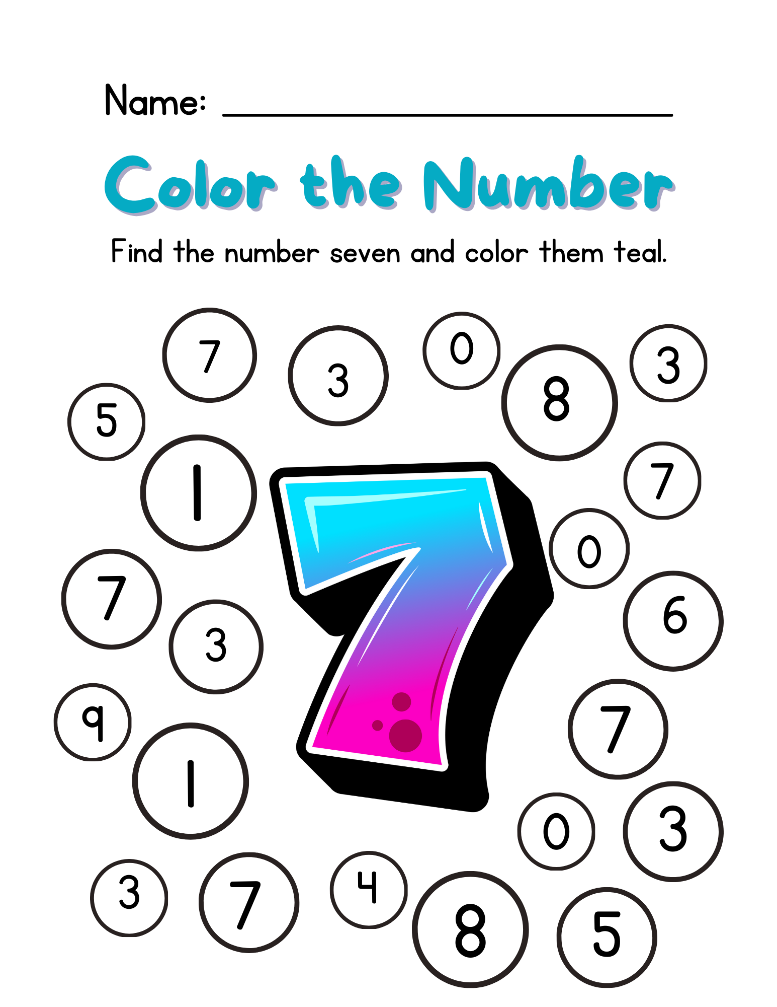 Learning Your Numbers Activity Book