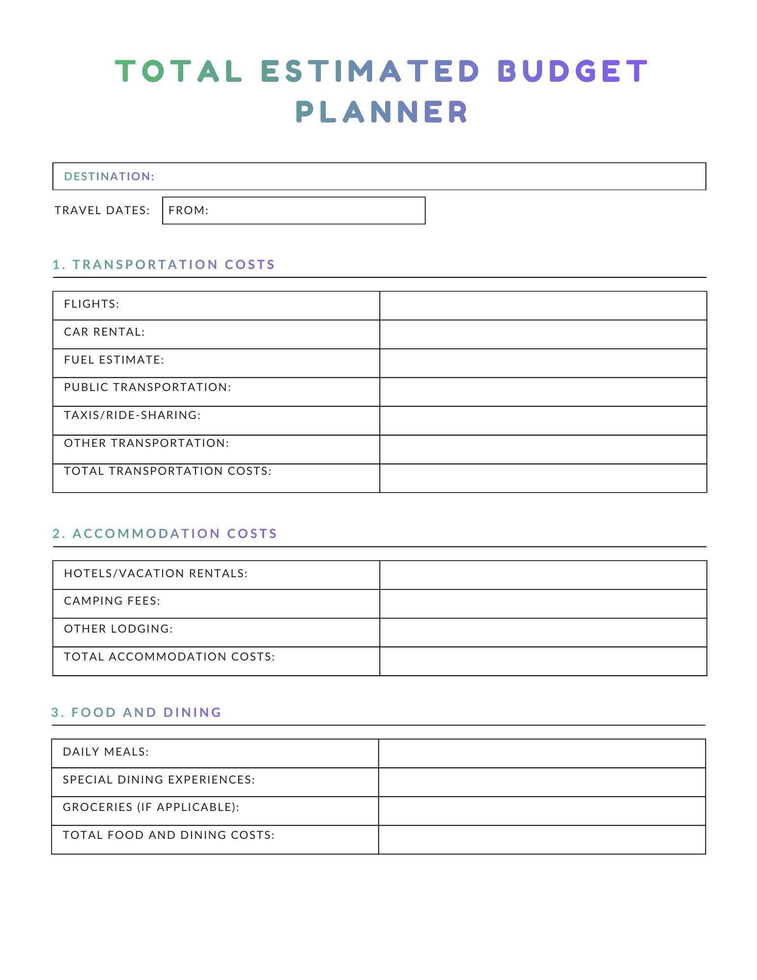 DreamTrips Together Family Vacation Planner