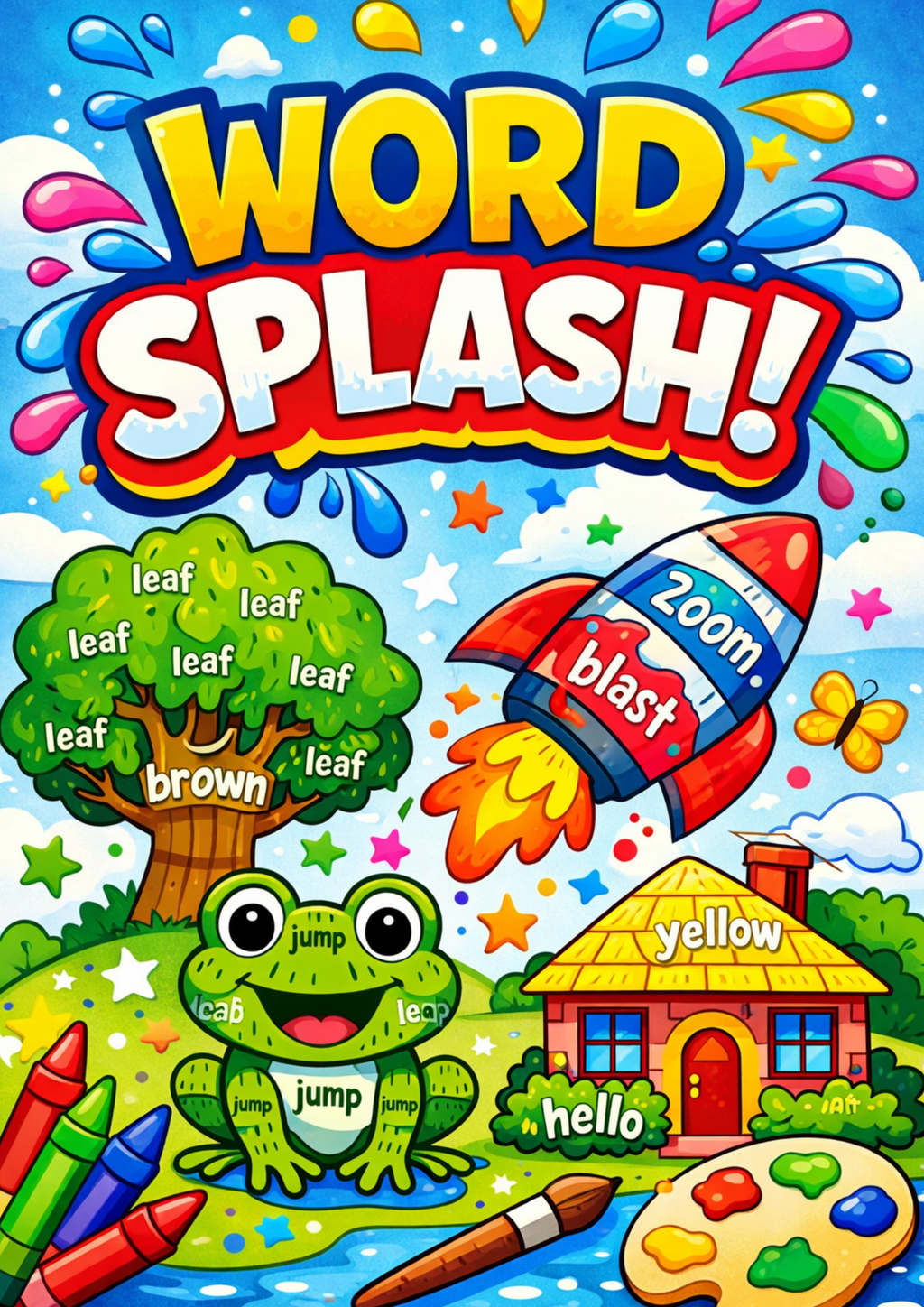 Word Splash! Coloring Book
