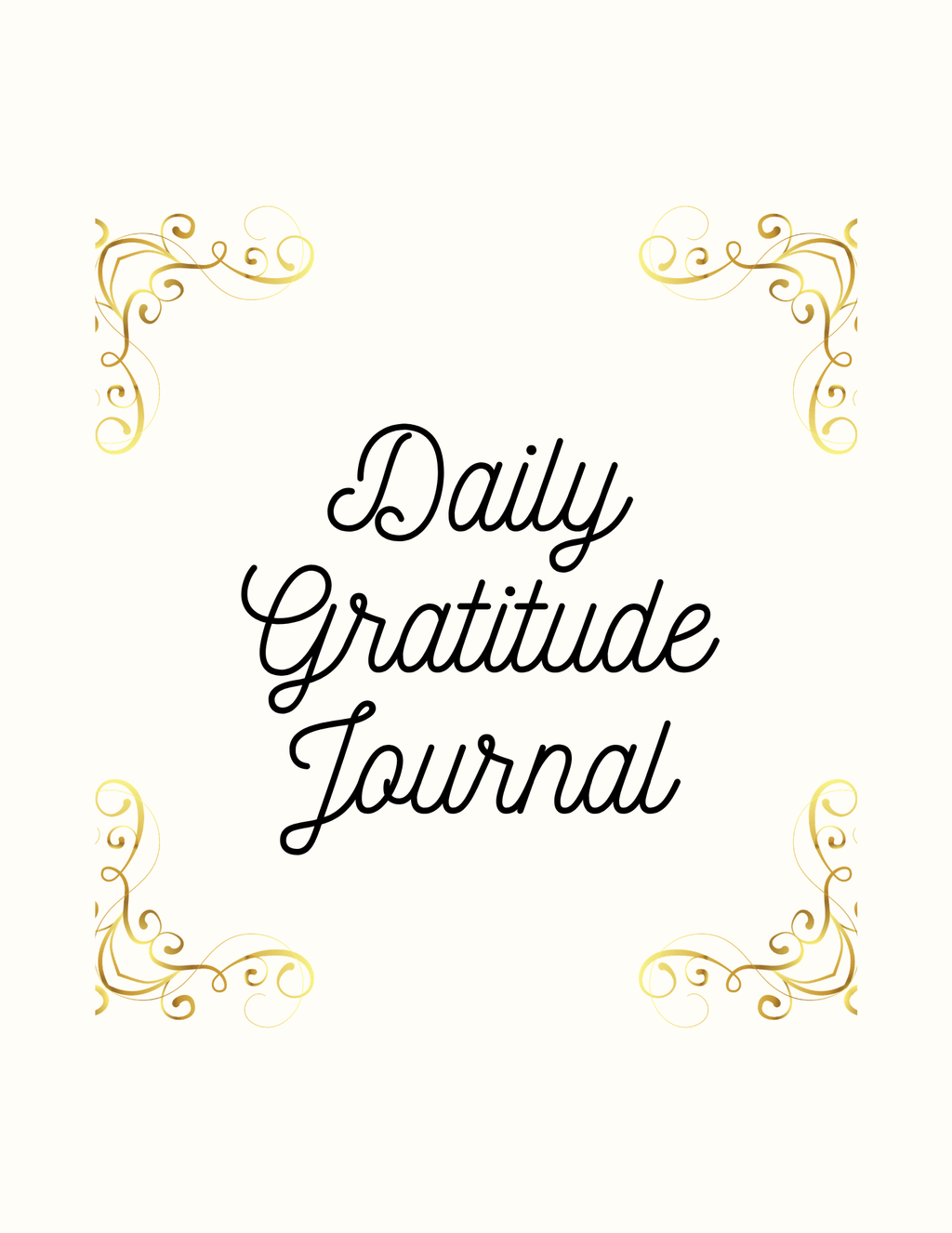 Daily Gratitude Journal