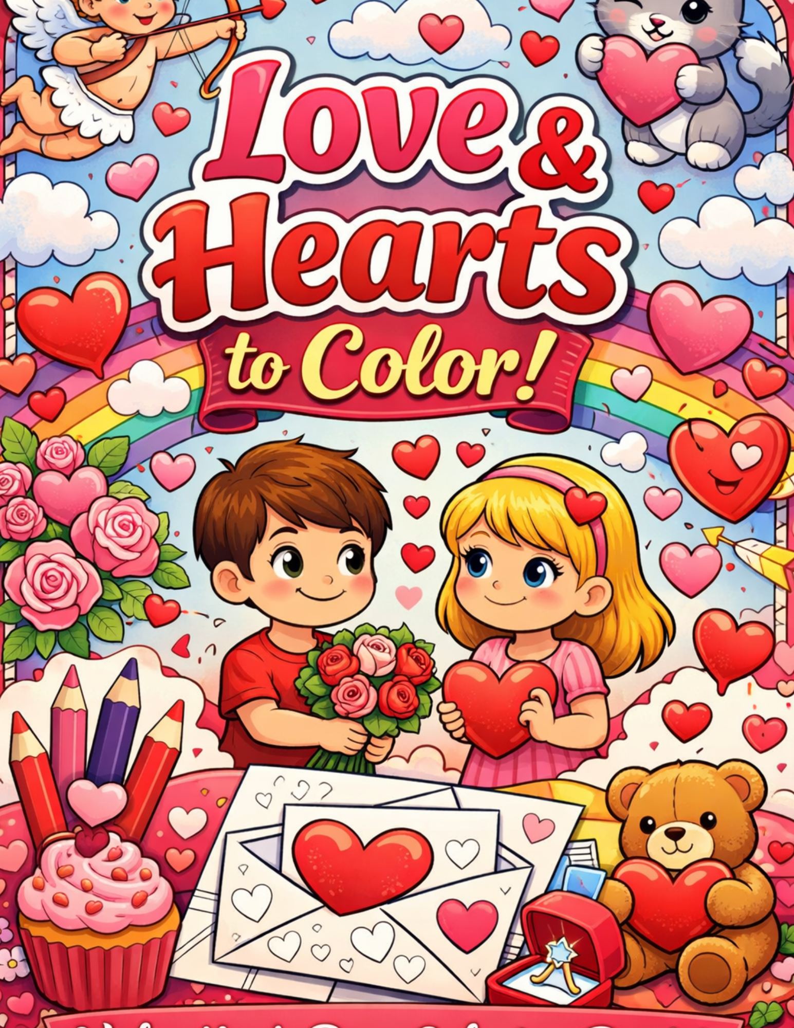 Love & Hearts to Color!