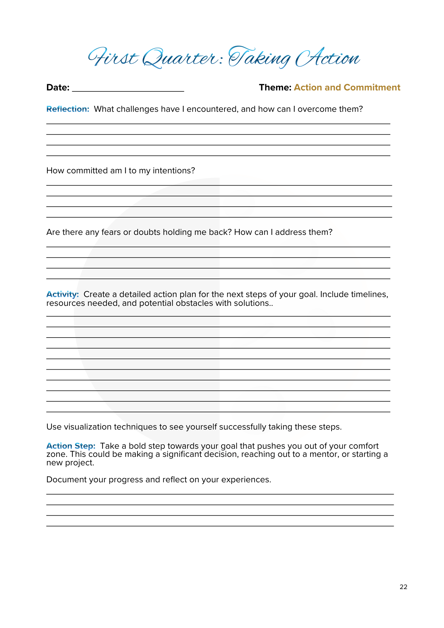 Lunar Harmony: A Moon Phases Planner