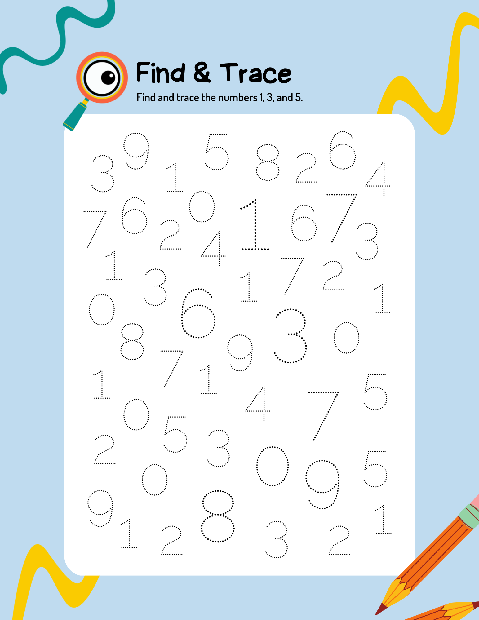 Learning Your Numbers Activity Book