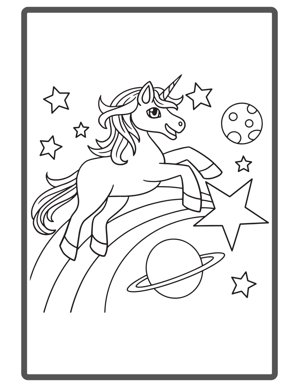 Toys and Space Coloring Book