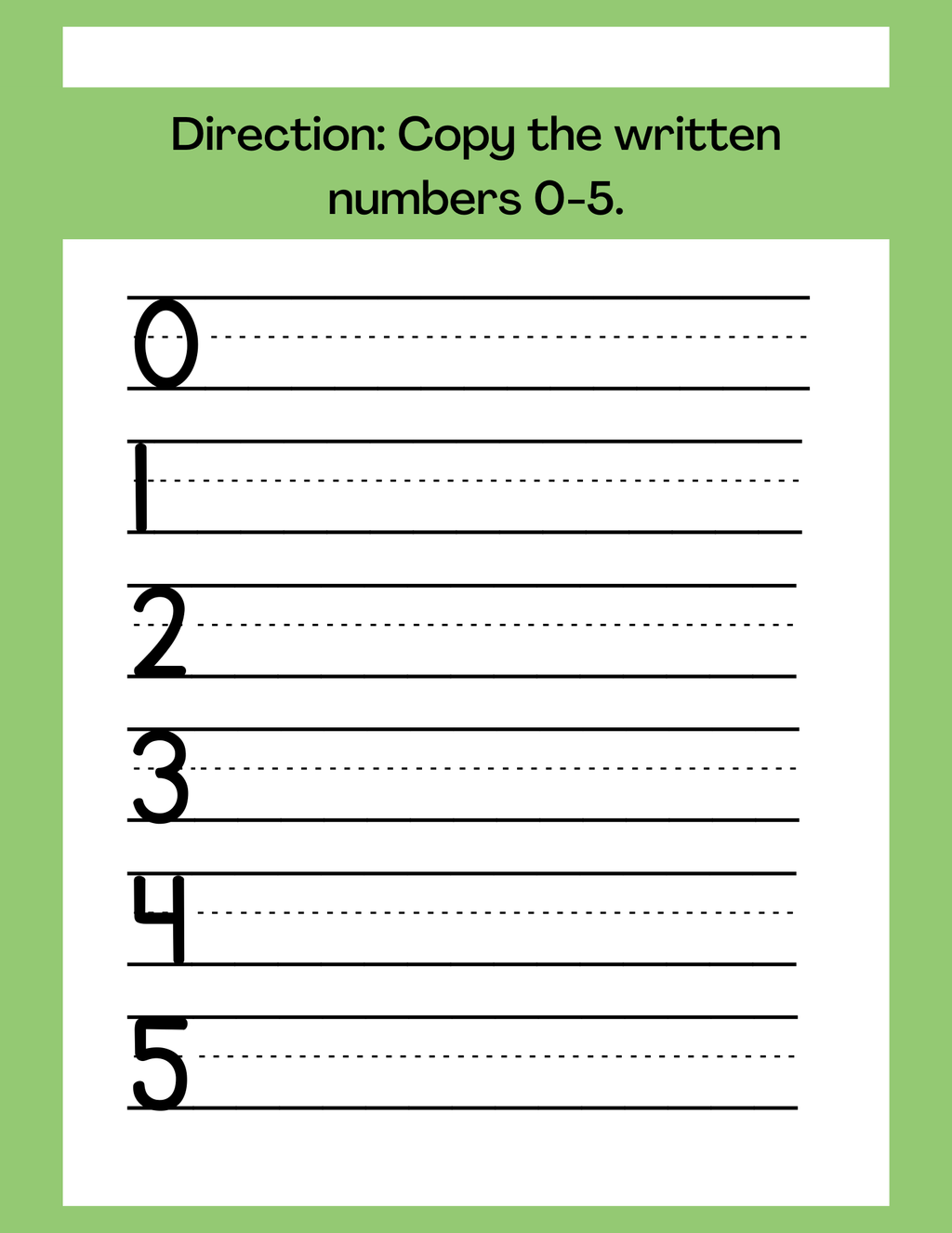 Learning Your Numbers Activity Book