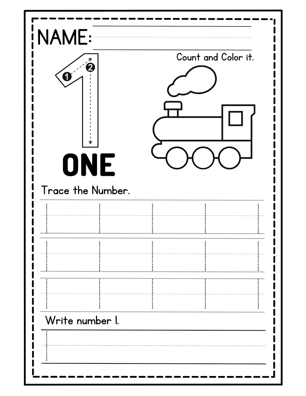 Learning Your Numbers Activity Book