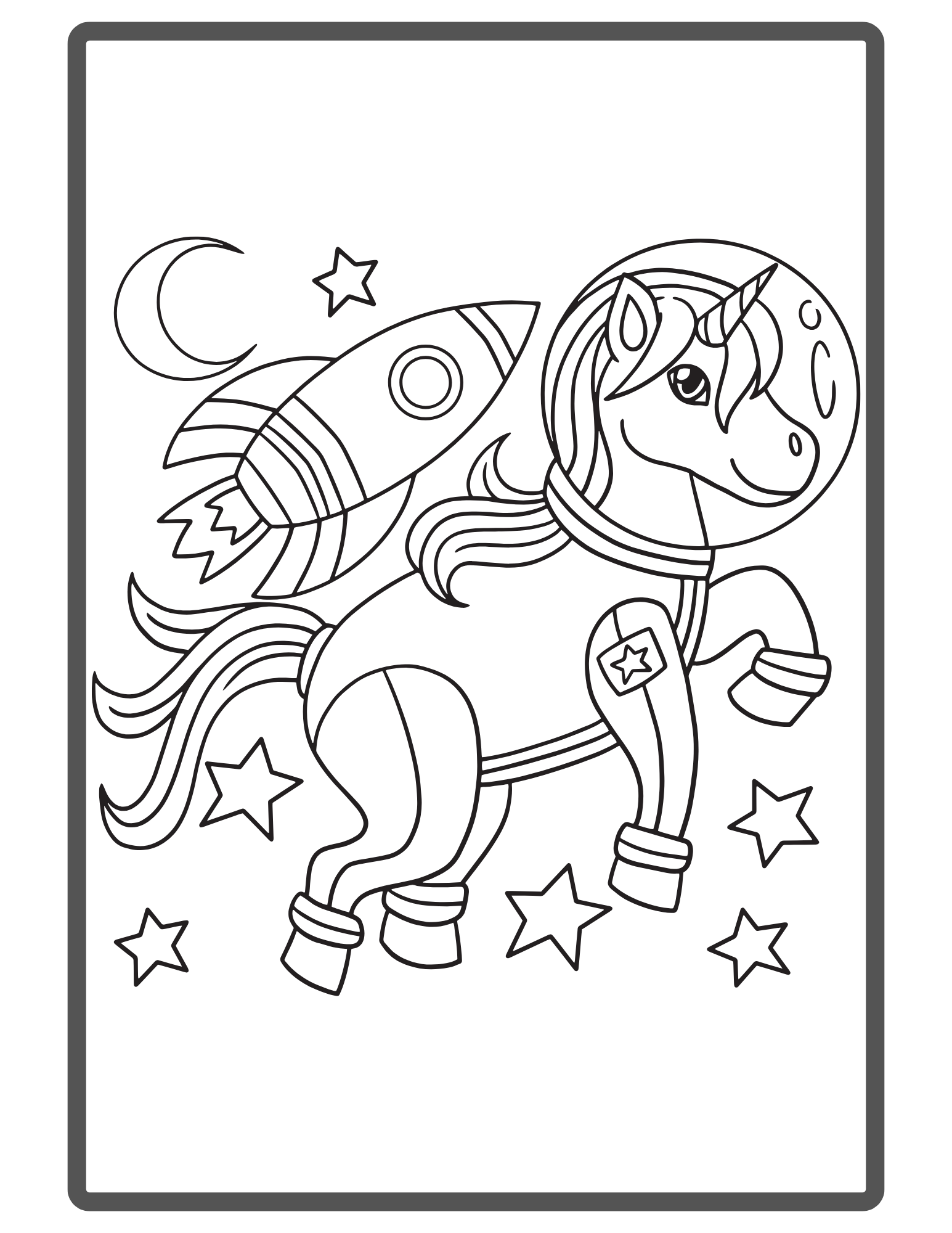 Toys and Space Coloring Book