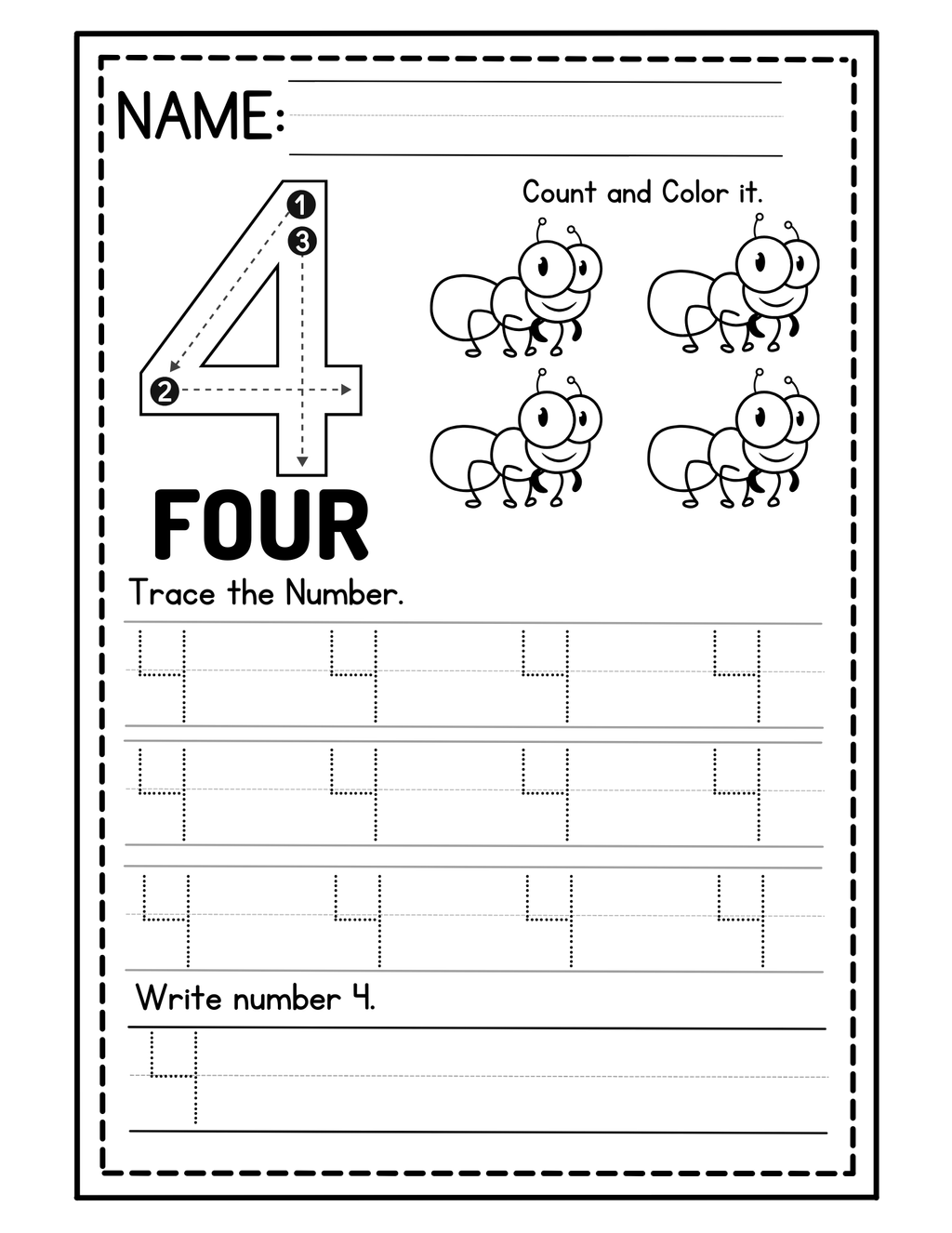 Learning Your Numbers Activity Book