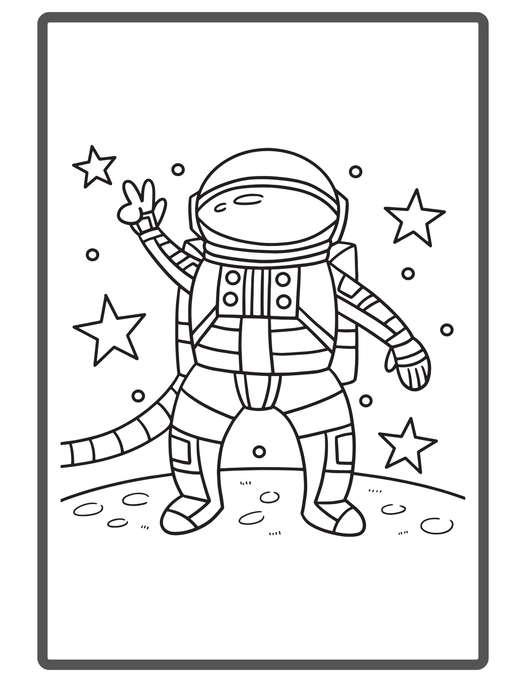 Toys and Space Coloring Book