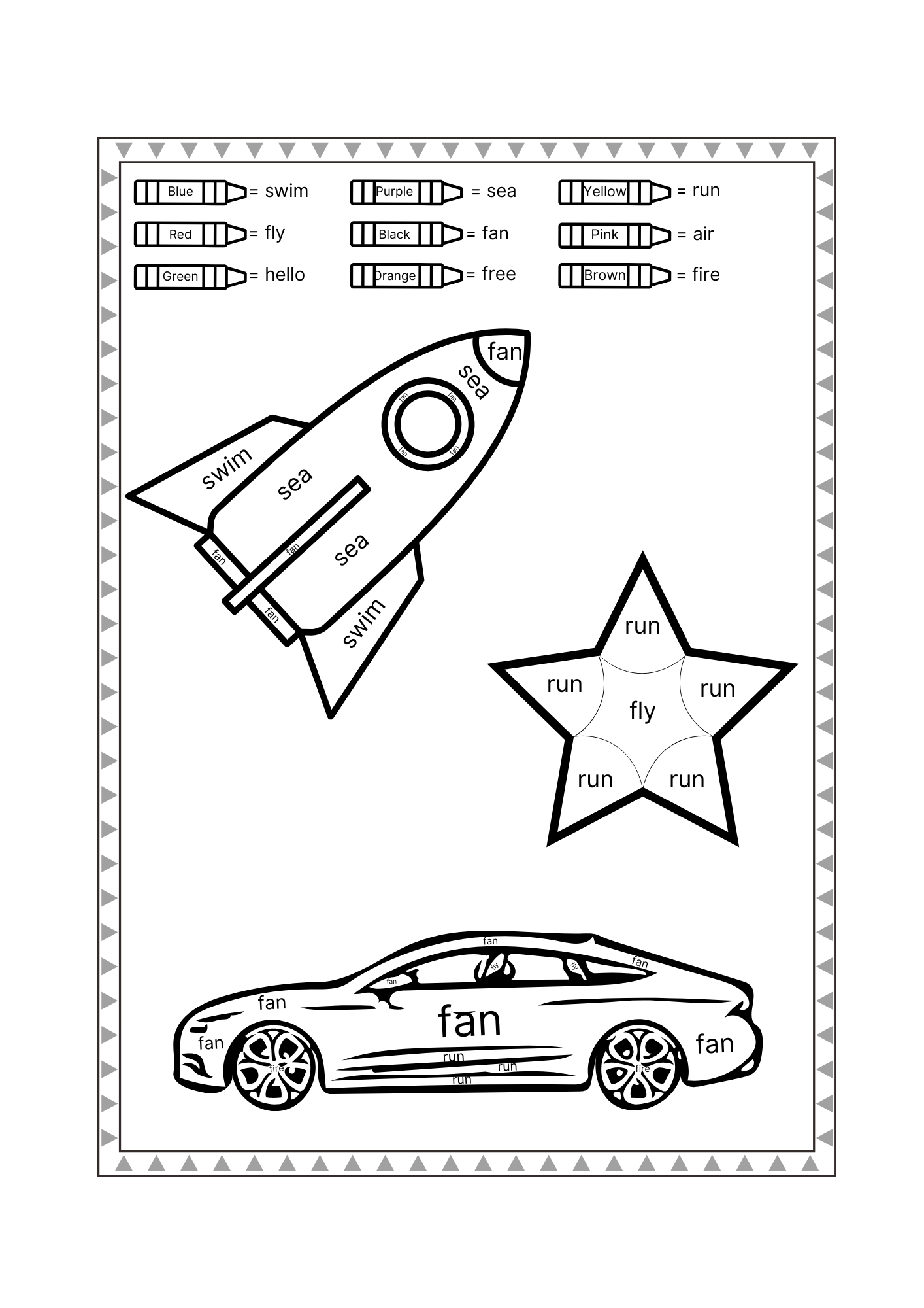 Word Splash! Coloring Book