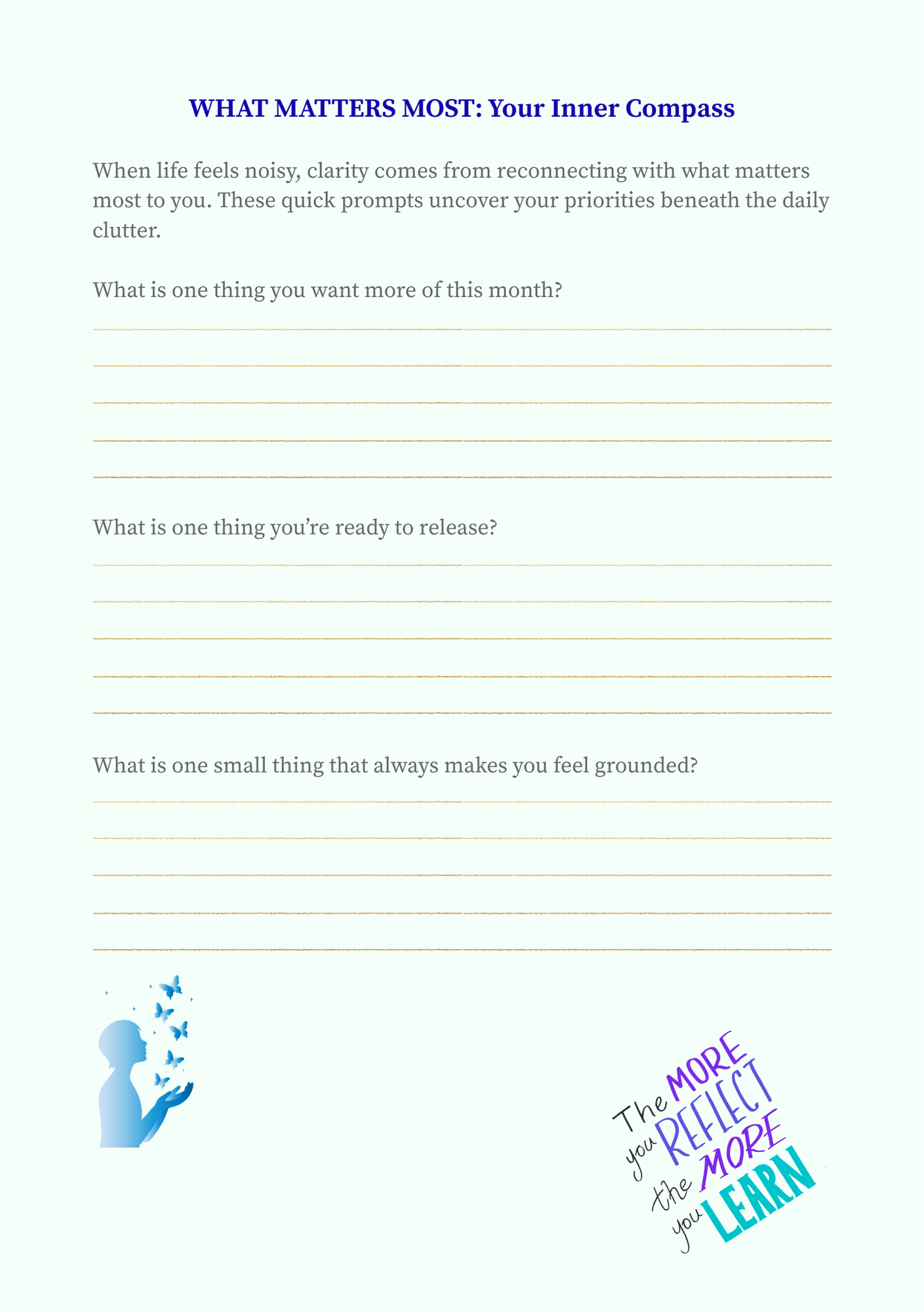 5-Minute Clarity Compass Journal