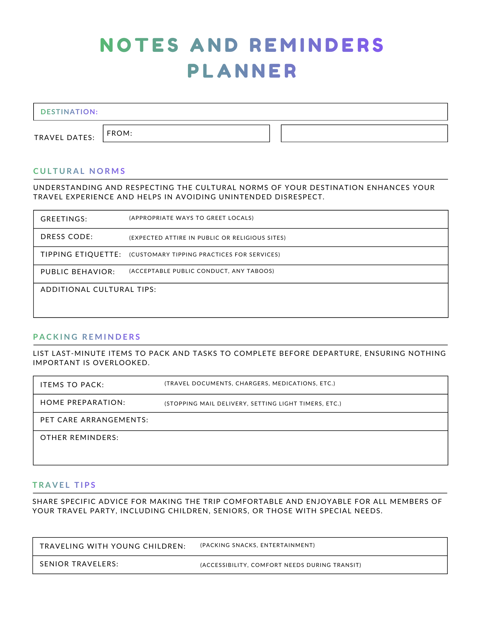 DreamTrips Together Family Vacation Planner