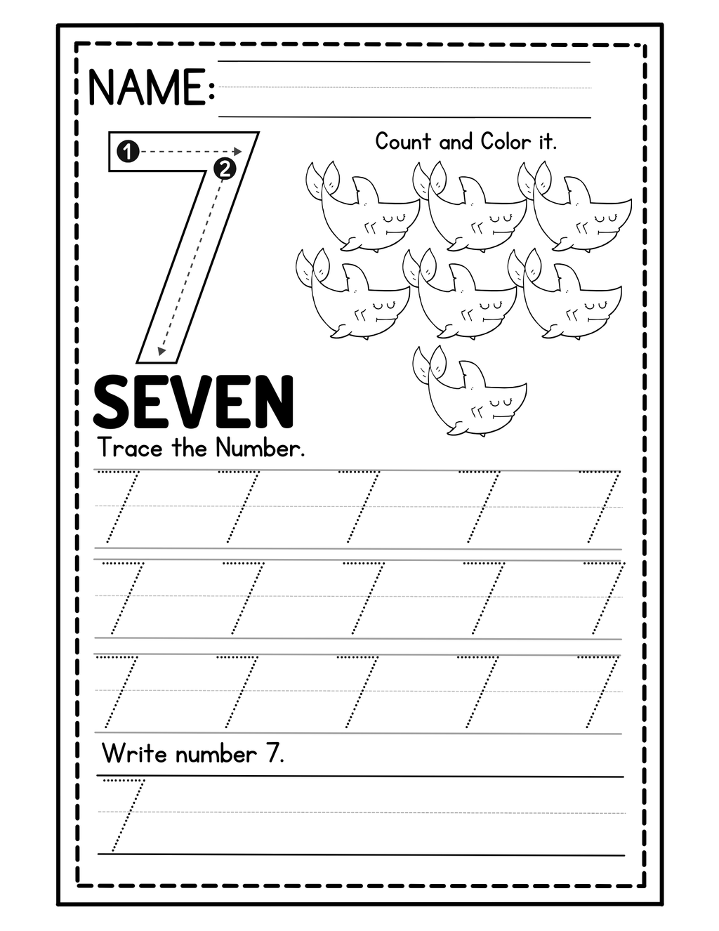 Learning Your Numbers Activity Book