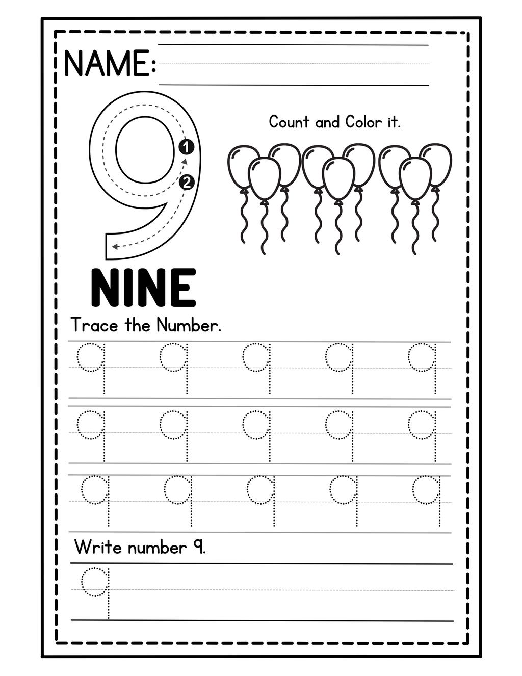 Learning Your Numbers Activity Book