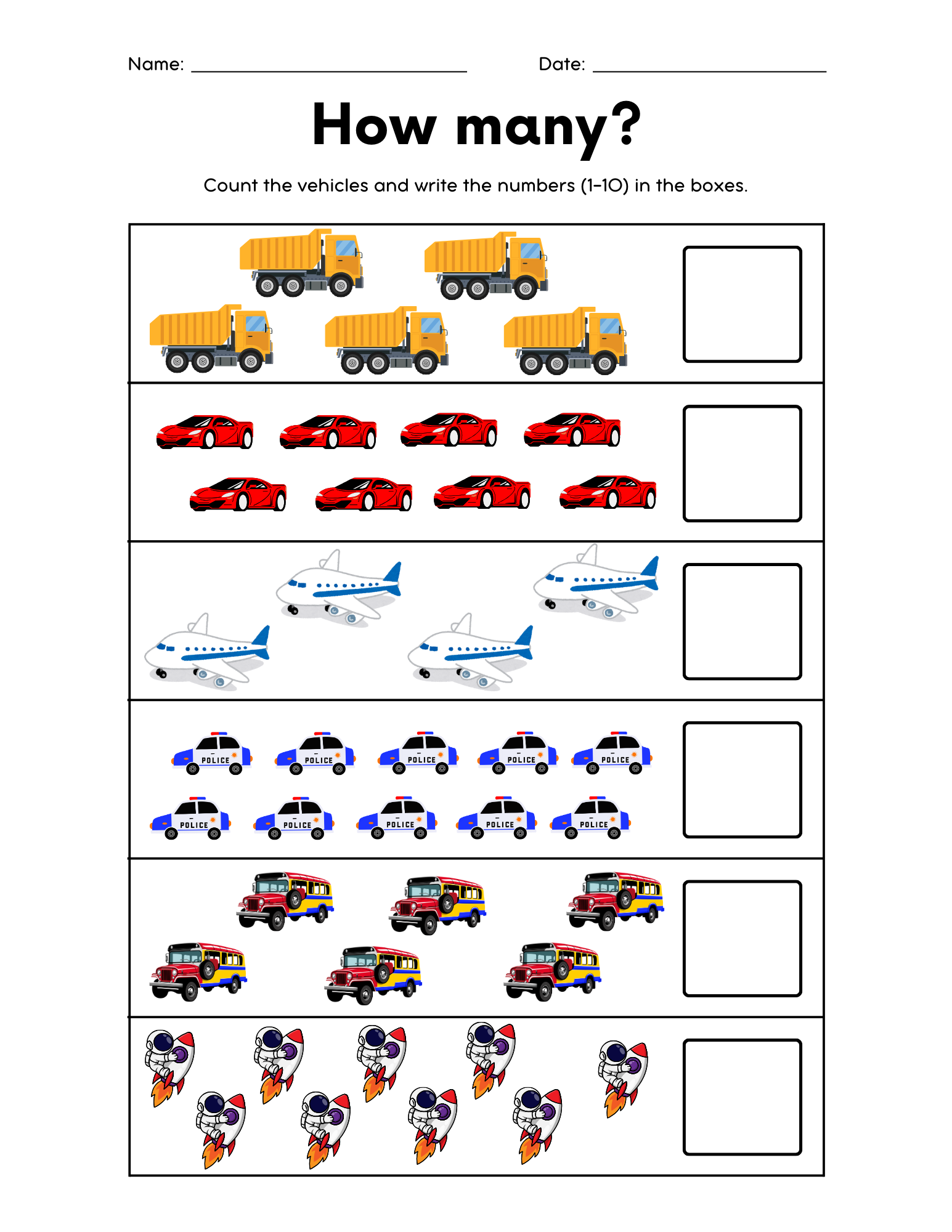 Learning Your Numbers Activity Book