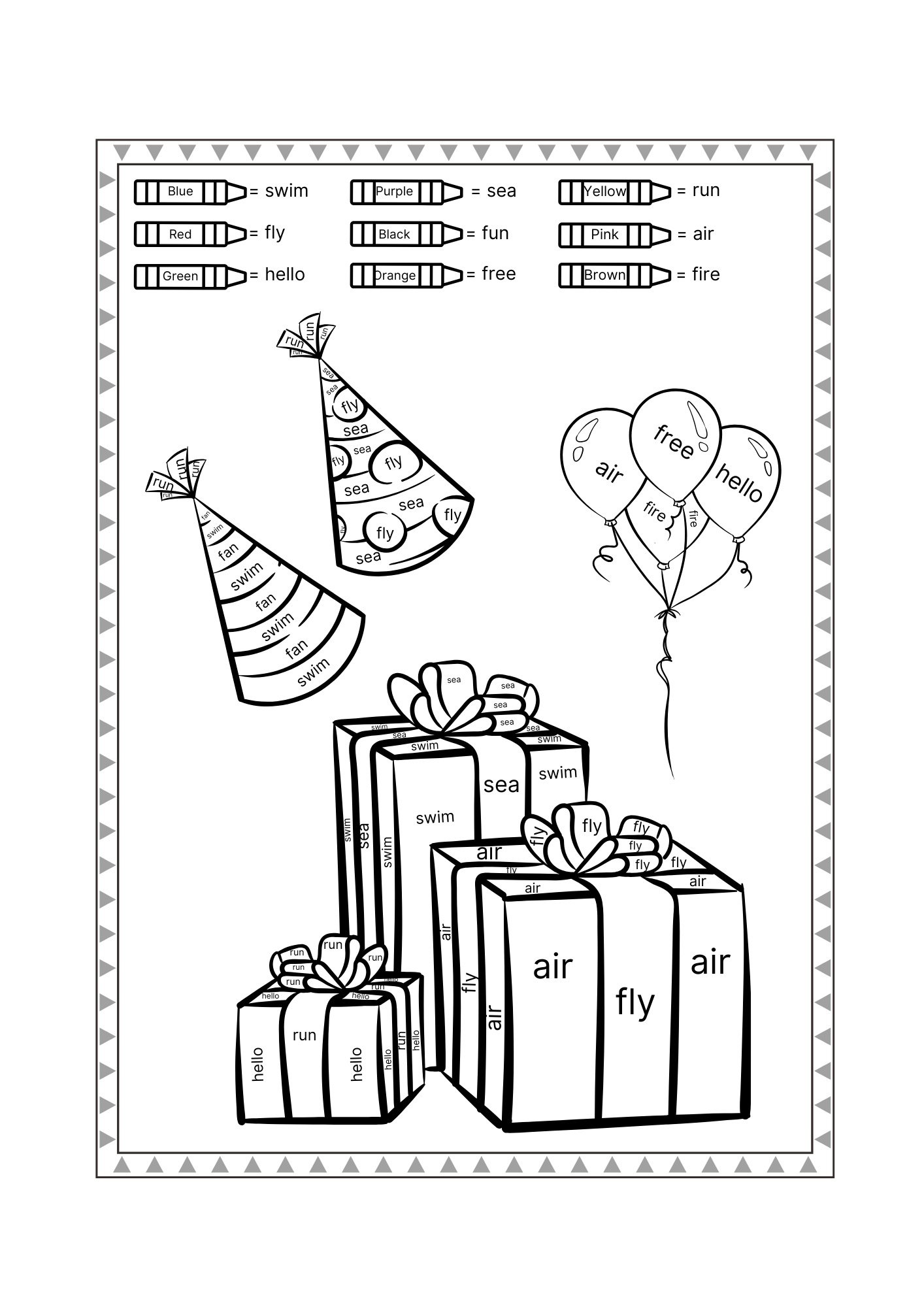 Word Splash! Coloring Book