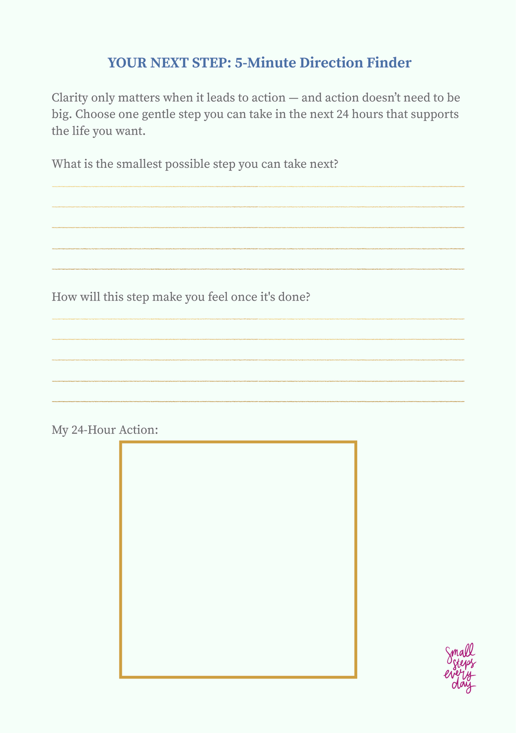 5-Minute Clarity Compass Journal