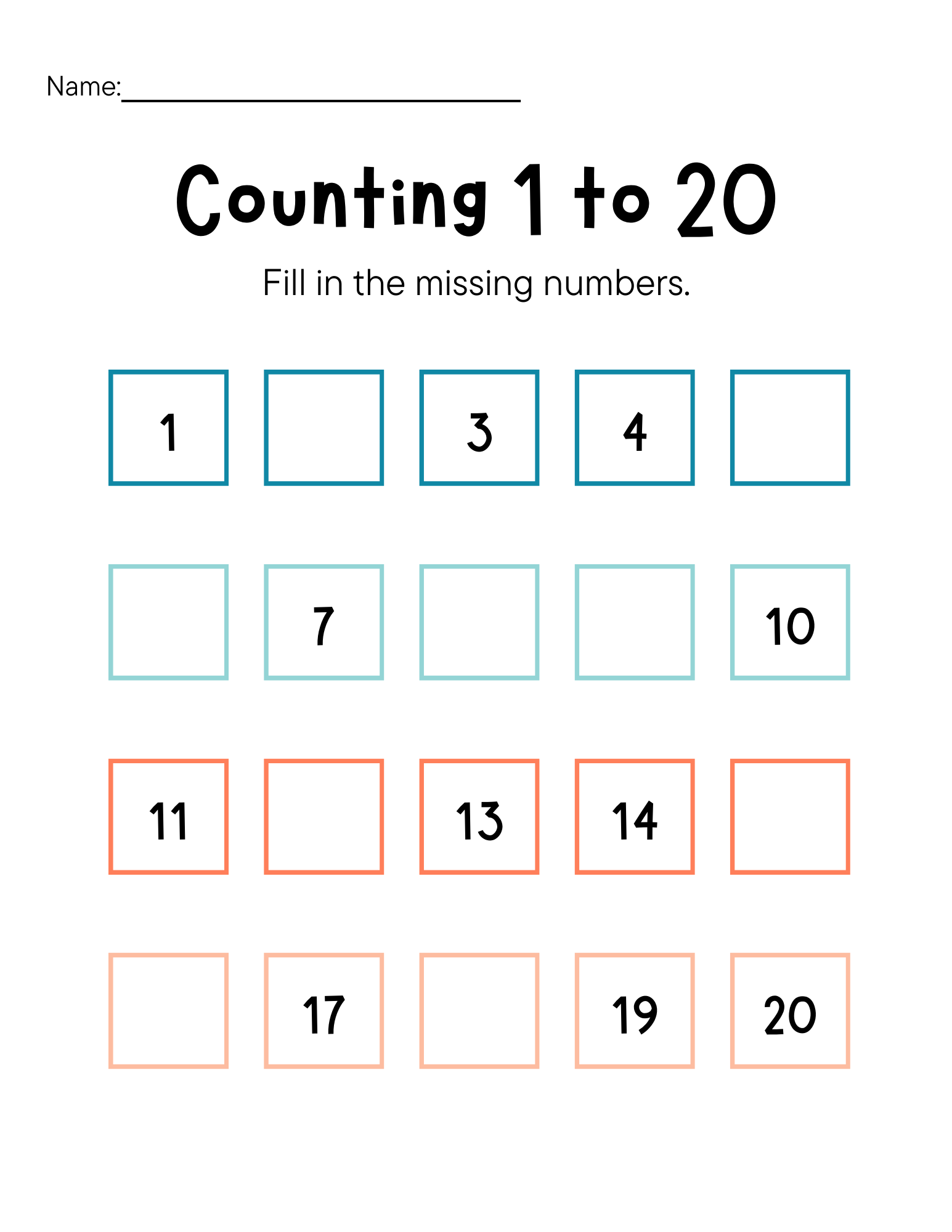 Learning Your Numbers Activity Book