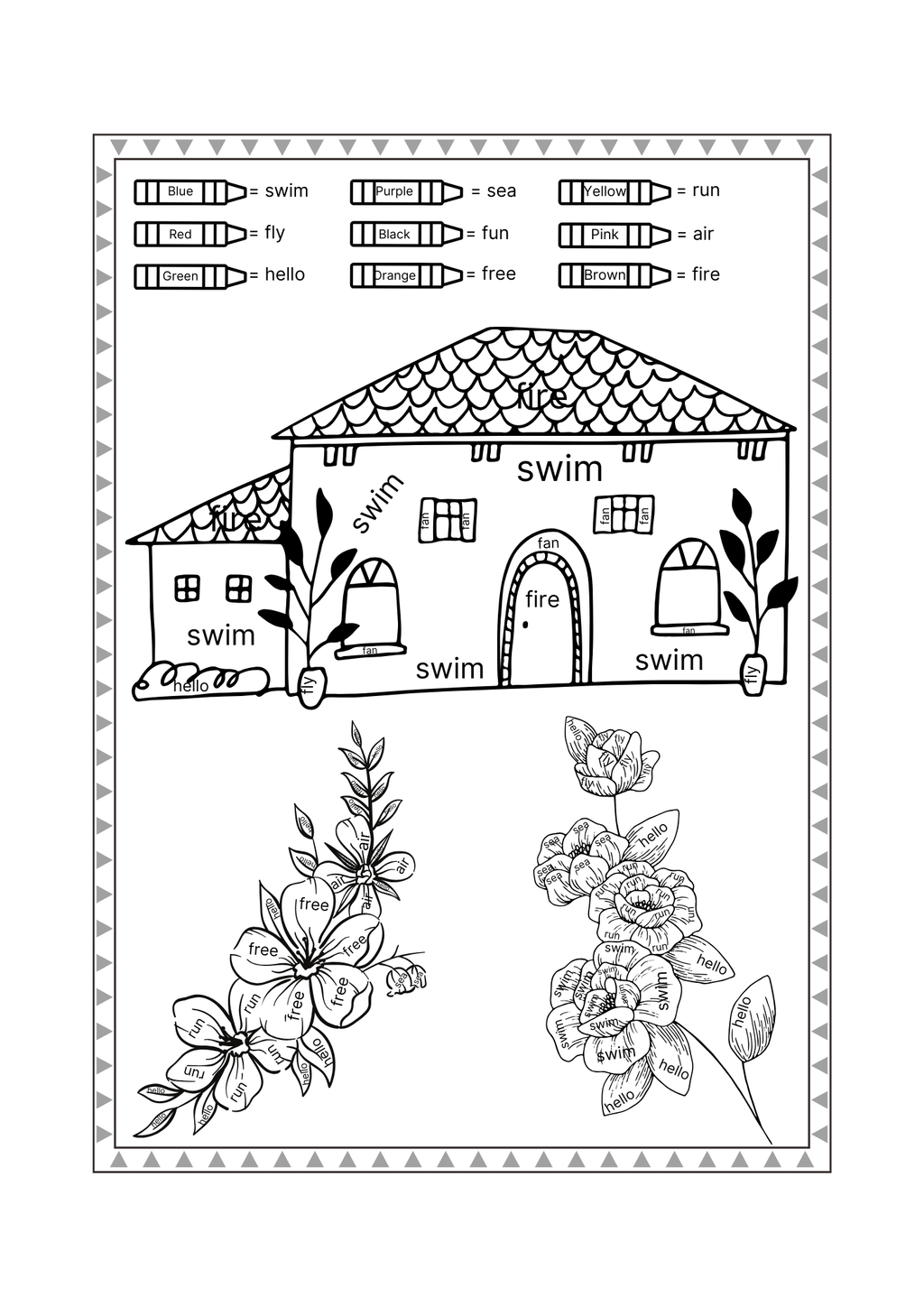 Word Splash! Coloring Book