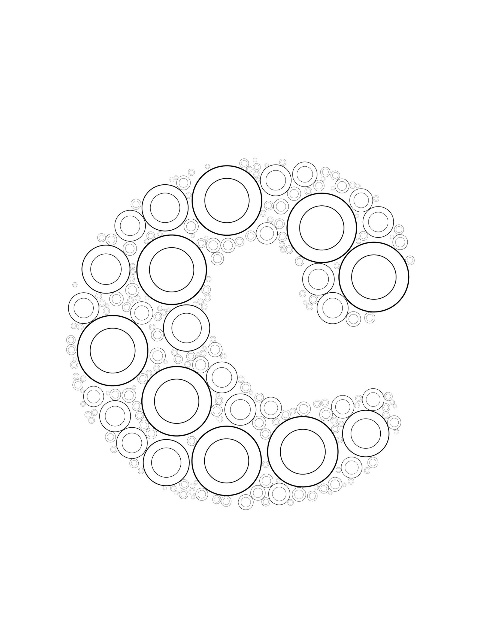 Circular Symphony Kaleidoscope Coloring Book