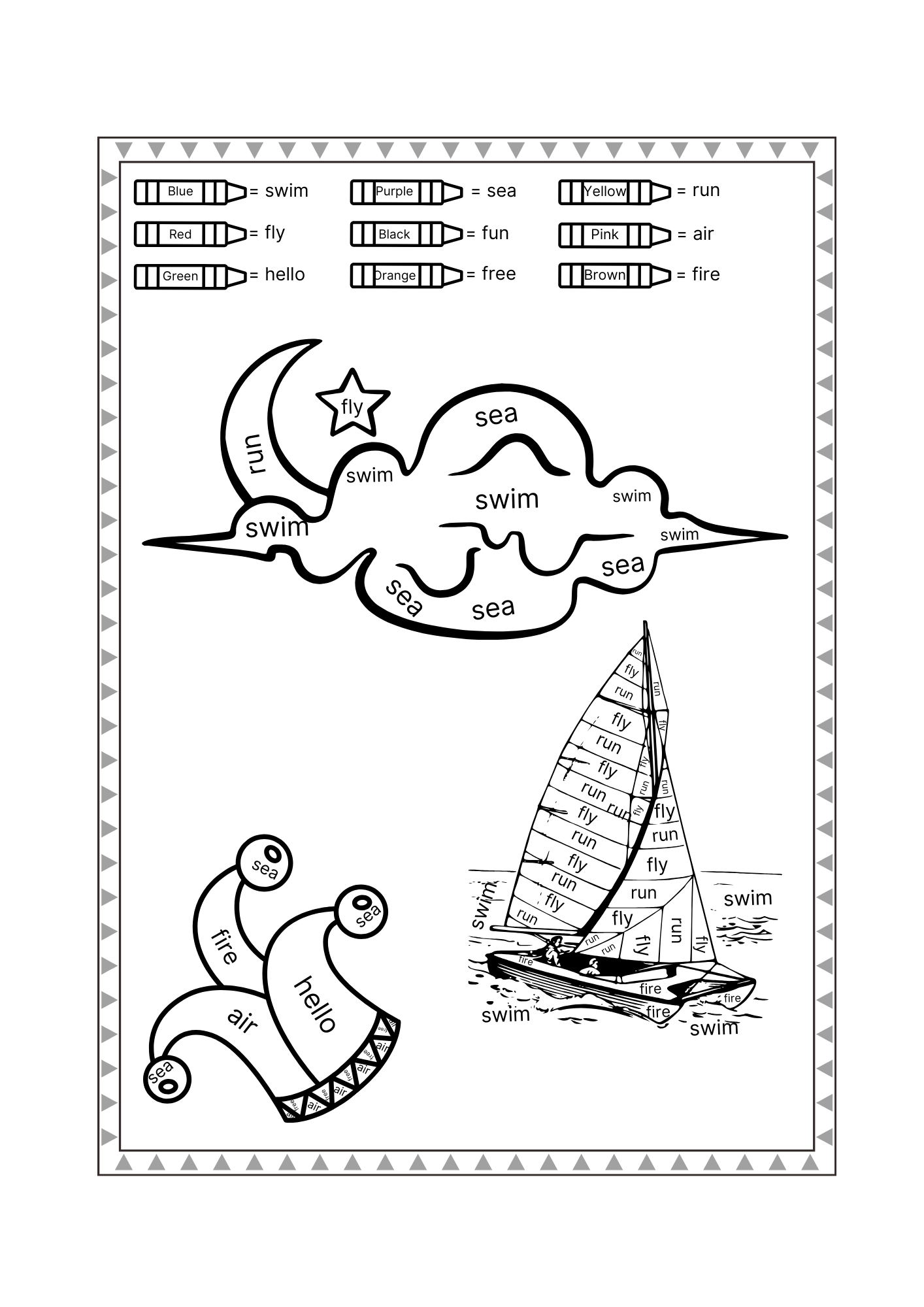 Word Splash! Coloring Book