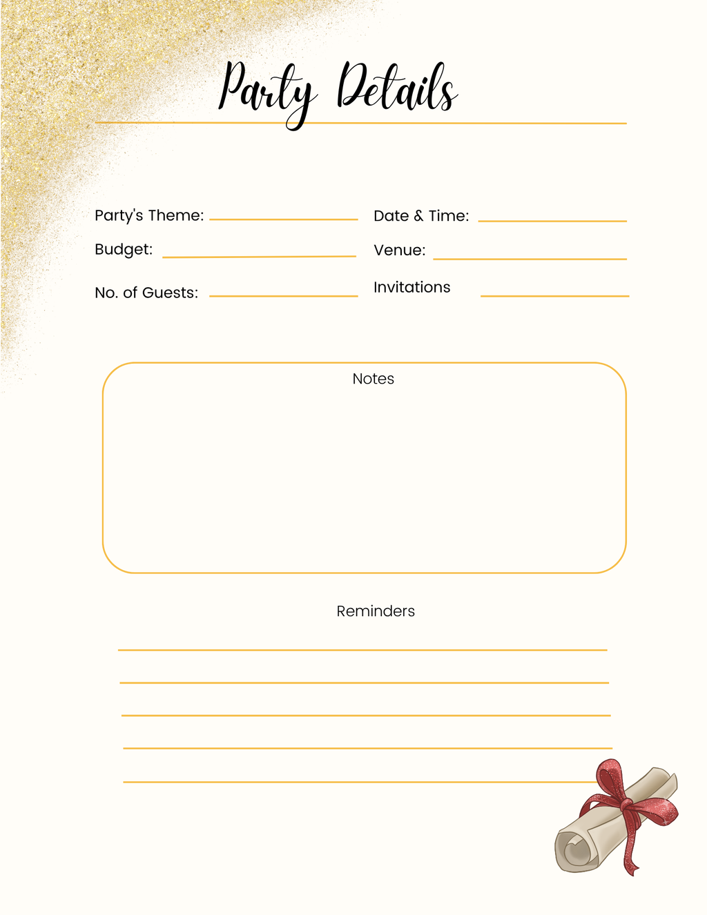 Graduation Party Planner