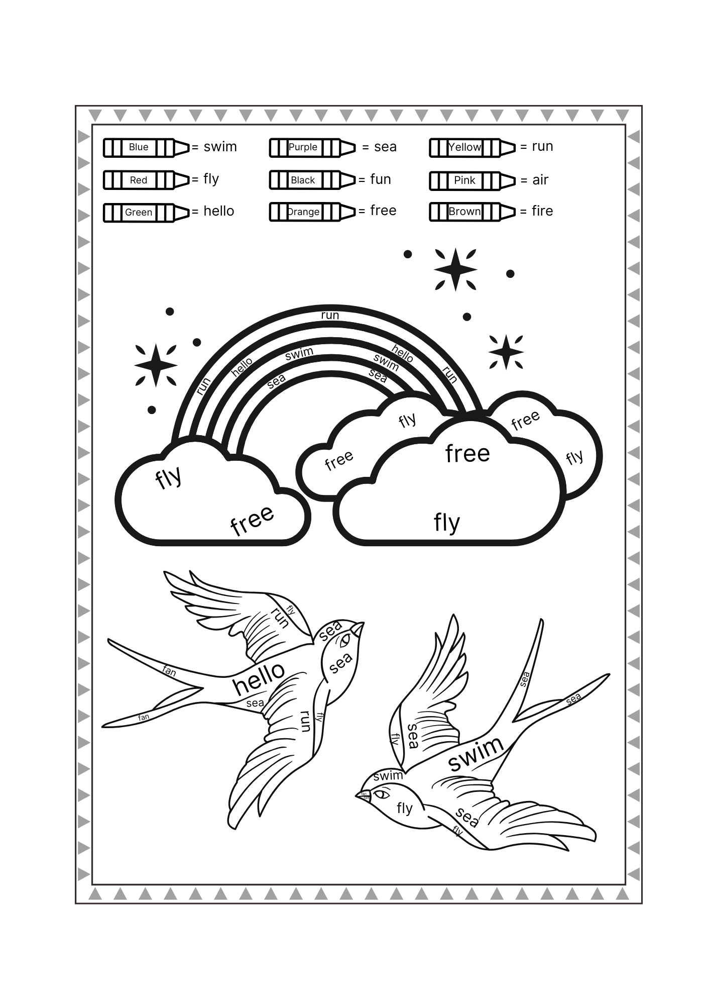 Word Splash! Coloring Book