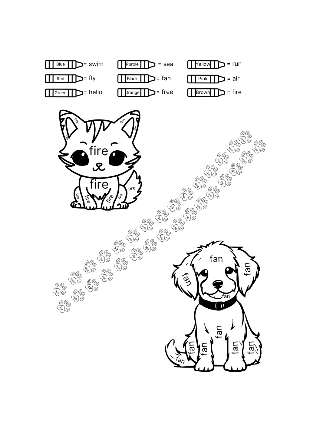 Word Splash! Coloring Book