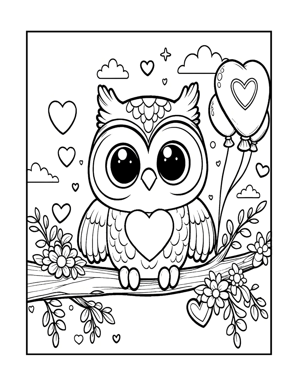 Love & Hearts to Color!