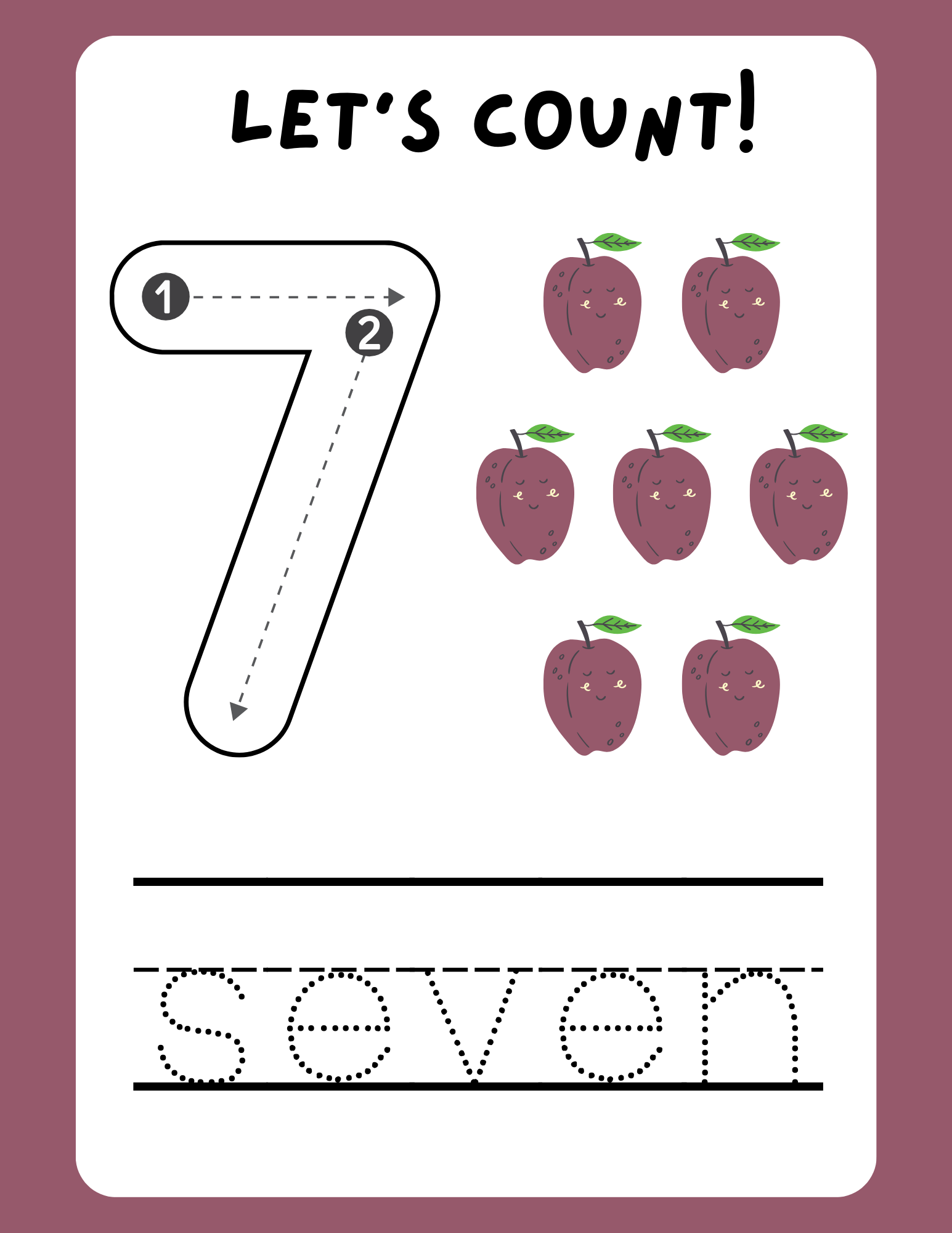 Learning Your Numbers Activity Book
