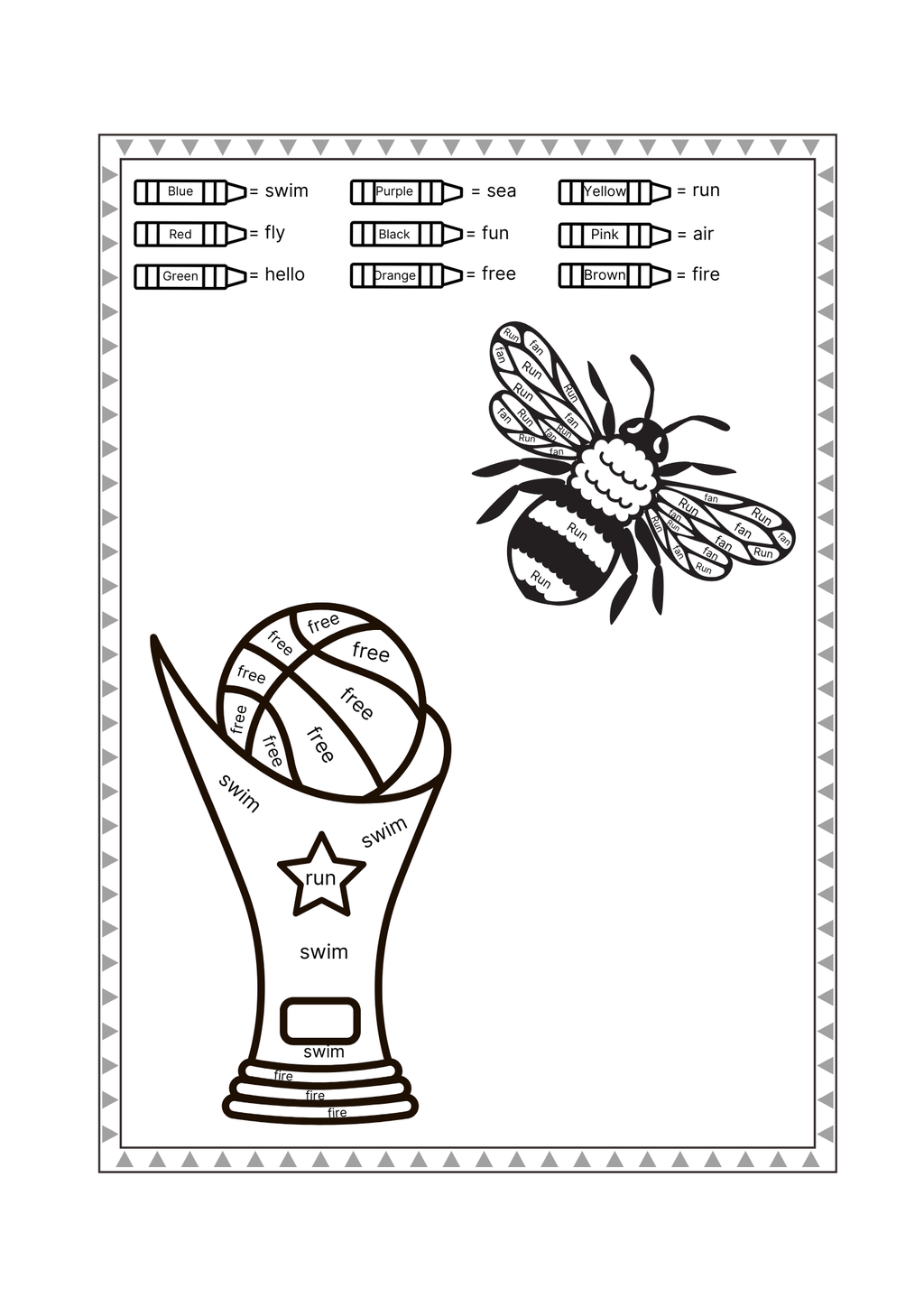 Word Splash! Coloring Book