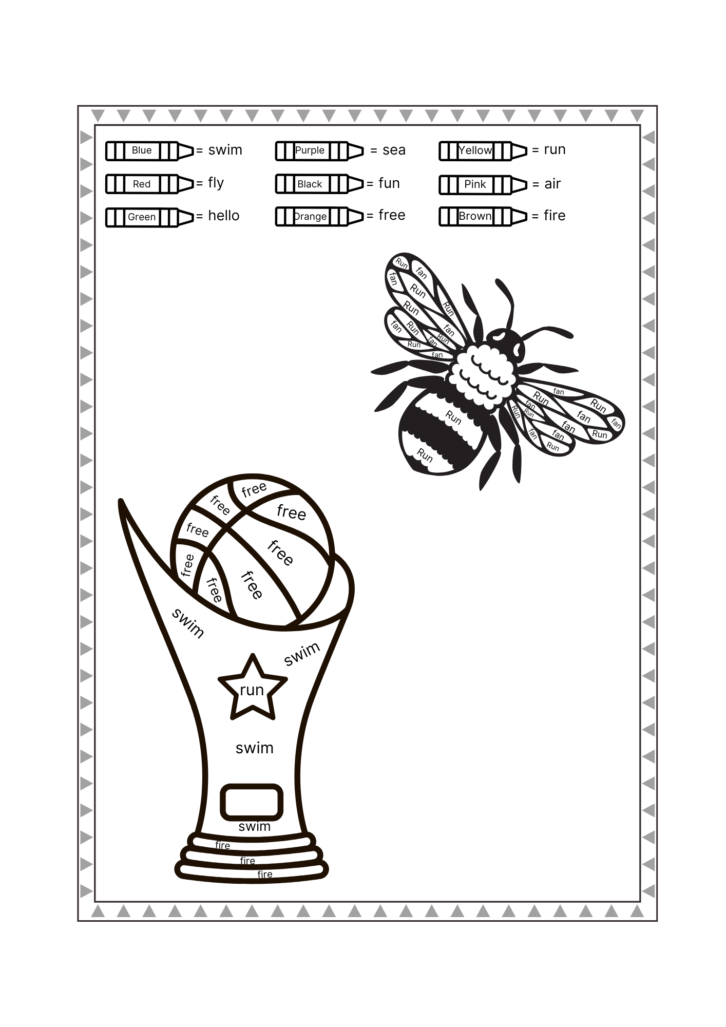 Word Splash! Coloring Book